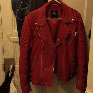 Hudson Red leather jacket